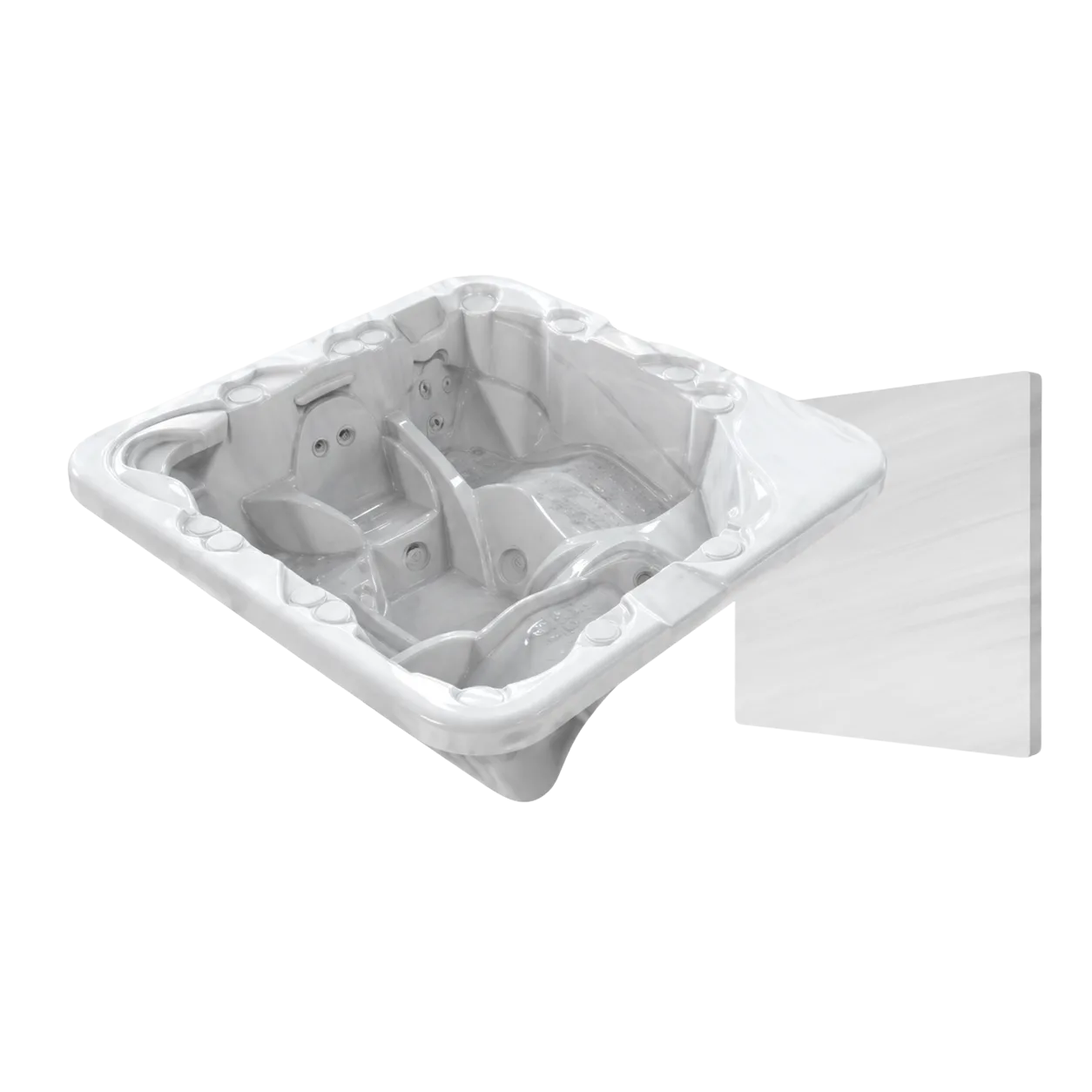 Silver White Marble